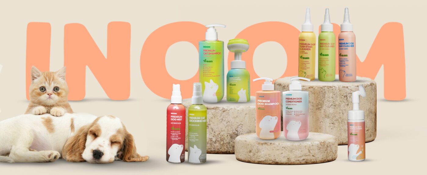 INOOM uses all certified vegan ingredients used in human cosmetics in Korea, giving the entire INOOM line full citification.